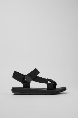 Sandalias Camper Match Hombre Negras | NSWDZ-0763