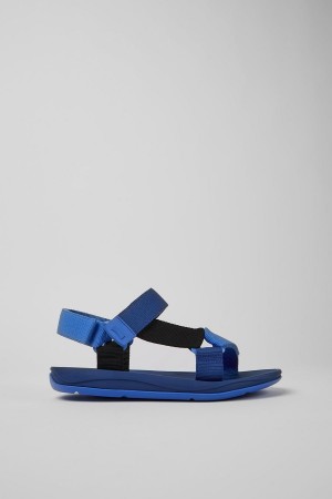 Sandalias Camper Match Recycled Pet Hombre Azules | TBYIN-2487