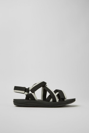 Sandalias Camper Match Recycled Pet Hombre Negras | KZTEI-7824