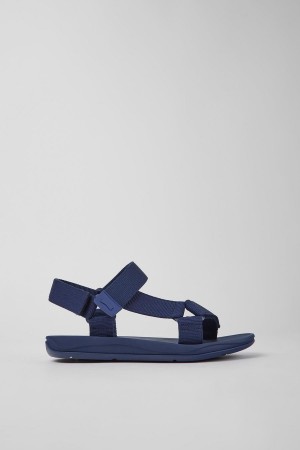 Sandalias Camper Match Textil Hombre Azules | HZPMR-4732