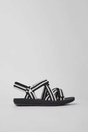 Sandalias Camper Match Textil Hombre Negras | CFKOD-7326