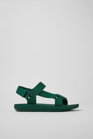 Sandalias Camper Match Textil Hombre Verde | YUQBO-0156