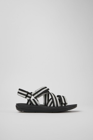 Sandalias Camper Match Textil Mujer Negras | FXDYQ-2410