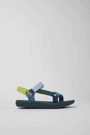 Sandalias Camper Match Textil Mujer Verde | WFHZU-5179