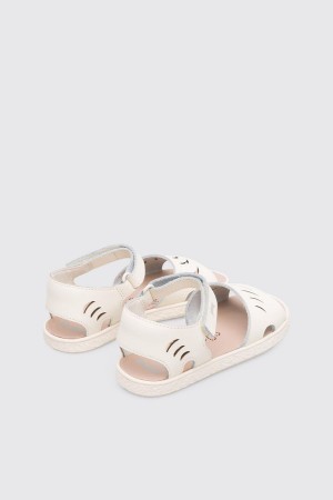 Sandalias Camper Miko Cream Niña Blancas | JLVBI-9845