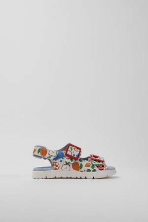 Sandalias Camper Oruga Cuero Niño Multicolor | DRMBK-0492