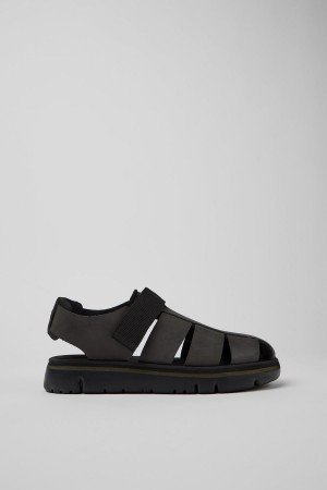 Sandalias Camper Oruga Hombre Negras | WPFHE-1562