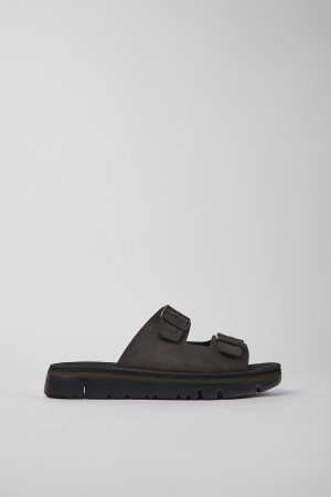 Sandalias Camper Oruga Hombre Negras | YKCEF-8907