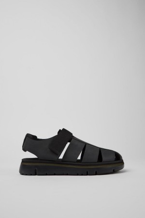 Sandalias Camper Oruga Hombre Negras | ZLJCG-2107