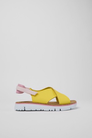 Sandalias Camper Oruga Mujer Amarillo | BTRFJ-7183
