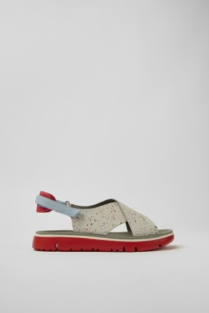 Sandalias Camper Oruga Mujer Beige | ELUIH-5106