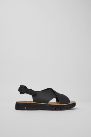 Sandalias Camper Oruga Mujer Negras | IRKOS-9210