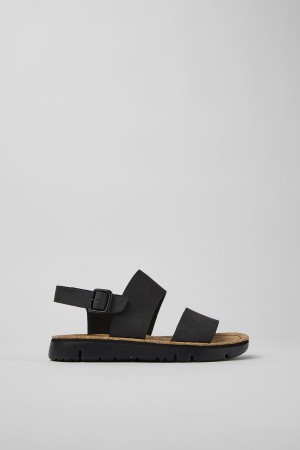 Sandalias Camper Oruga Mujer Negras | JXYVD-5642