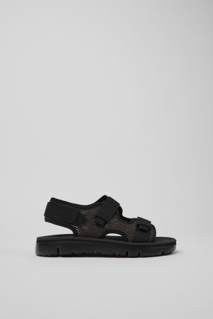 Sandalias Camper Oruga Mujer Negras | TOIVN-2936