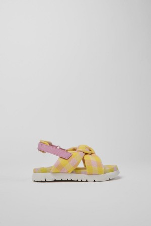 Sandalias Camper Oruga Niña Amarillo | GZRJX-6901