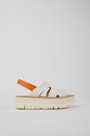 Sandalias Camper Oruga Up Mujer Blancas | OXTJG-5240