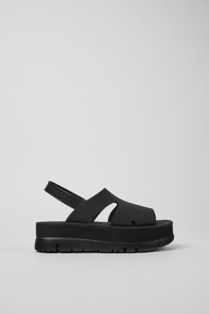 Sandalias Camper Oruga Up Mujer Negras | MOVLX-9084