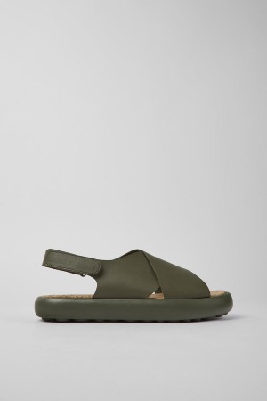 Sandalias Camper Pelotas Flota Cuero Hombre Verde | VIAMZ-5269