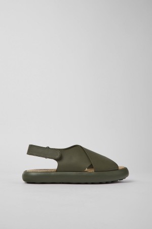 Sandalias Camper Pelotas Flota Cuero Mujer Verde | UGMWA-2086