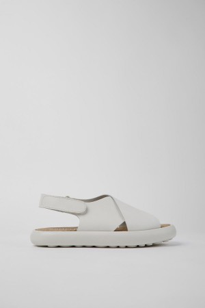 Sandalias Camper Pelotas Flota Cuero Mujer Blancas | JAWEC-2013