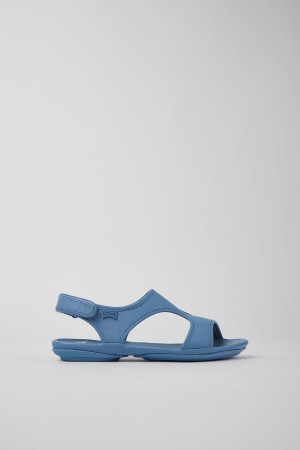 Sandalias Camper Right Cuero Mujer Azules | XBIKT-1385