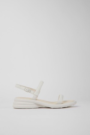 Sandalias Camper Spiro Cuero Mujer Blancas | UCFDN-5728