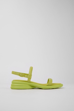 Sandalias Camper Spiro Cuero Mujer Verde | ZNTYP-2503