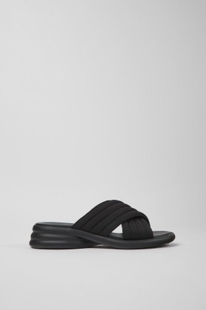 Sandalias Camper Spiro Textil Mujer Negras | AFRWE-2195