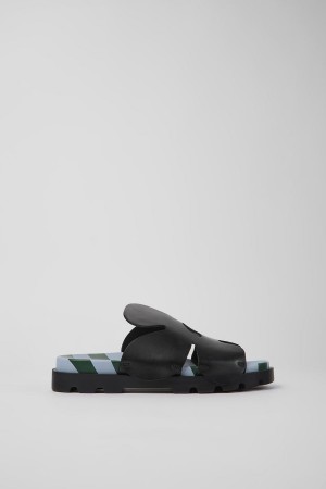 Sandalias Camper Twins Cuero Mujer Negras | IXZNW-2531