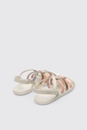 Sandalias Camper Twins Niña Blancas | JOAXB-3578