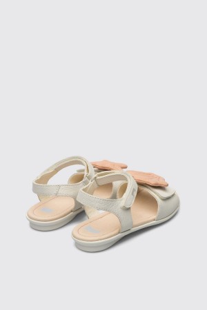 Sandalias Camper Twins Niña Blancas | XARBT-3248