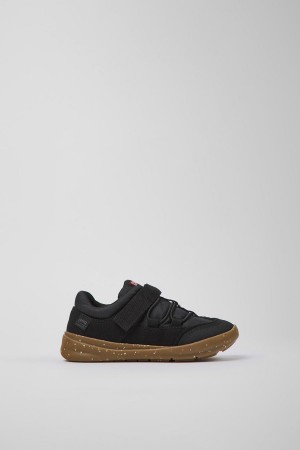 Slip On Camper Ergo Textil Niño Negras | XVQIP-5763