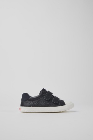 Slip On Camper Pursuit Cuero Niño Azules | UAWEL-8042