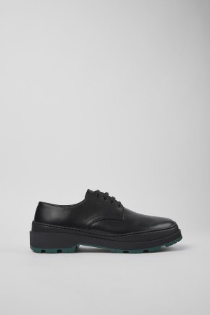 Zapatillas Camper Brutus Trek Michelin Cuero Hombre Negras | UHIVE-2051
