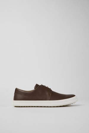 Zapatillas Camper Chasis Cuero Hombre Marrones | UKXOB-7891