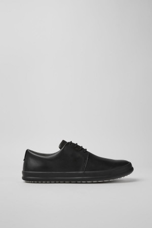 Zapatillas Camper Chasis Cuero Hombre Negras | MWCAG-4570