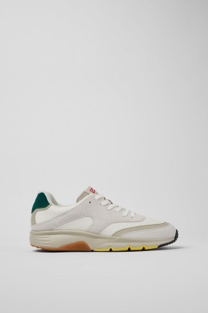 Zapatillas Camper Drift Textil Nubuck Hombre Blancas | CZHLO-9745