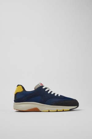 Zapatillas Camper Drift Textil Nubuck Hombre Azul Marino | BKTGF-8267