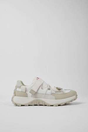 Zapatillas Camper Drift Trail Textil Nubuck Hombre Blancas | JRPLF-2460