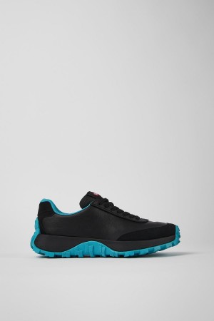 Zapatillas Camper Drift Trail Vibram Cuero Nubuck Mujer Negras | DOPCF-8643