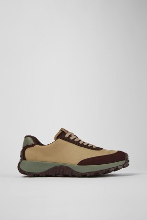 Zapatillas Camper Drift Trail Vibram Recycled Pet Nubuck Hombre Beige | BKCFN-9263