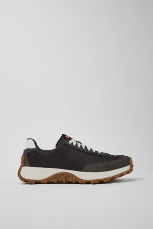 Zapatillas Camper Drift Trail Vibram Recycled Pet Nubuck Hombre Negras | ZTHBU-4083