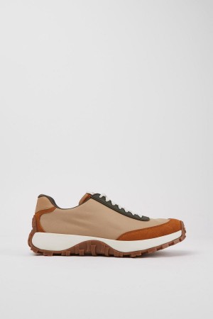 Zapatillas Camper Drift Trail Vibram Textil Nubuck Hombre Beige | HIVYE-4285