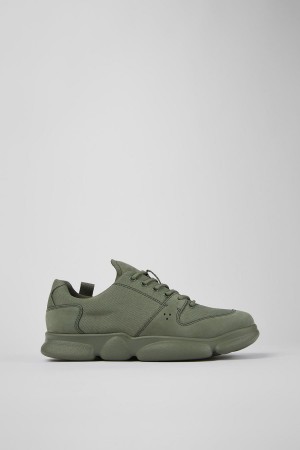Zapatillas Camper Karst Cuero Recycled Pet Hombre Verde | GIROX-3204