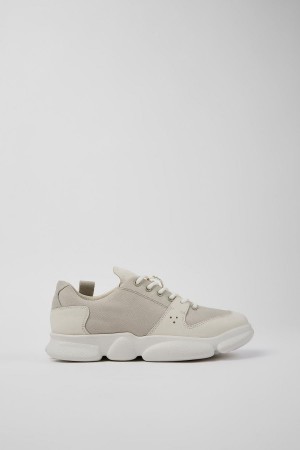 Zapatillas Camper Karst Cuero Recycled Pet Mujer Blancas | CWUTJ-6981