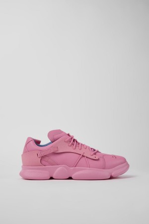 Zapatillas Camper Karst Cuero Textil Hombre Rosas | PXDBR-2387