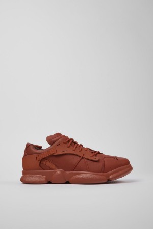 Zapatillas Camper Karst Cuero Textil Hombre Rojas | AXMVC-7089