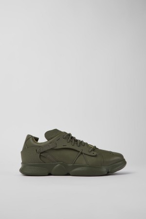 Zapatillas Camper Karst Cuero Textil Hombre Verde | FGQYN-6405