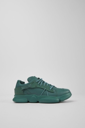 Zapatillas Camper Karst Cuero Textil Mujer Verde | CALVT-3251