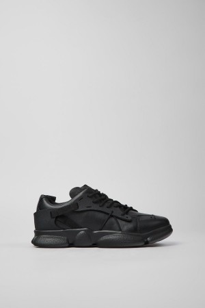 Zapatillas Camper Karst Cuero Textil Mujer Negras | WSOER-1239